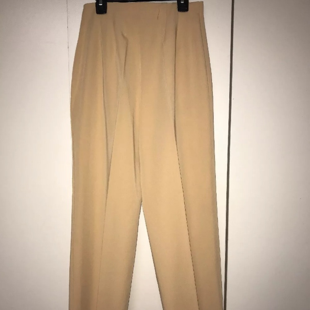 Susan Graver Petite Stretch Silky Twill Side Zip Pants, Petite XS, NWT